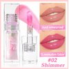 Magic Color Changing Lip Oil,Hydrating Shimmer Lip Glow Oil,Moisturizing Lip Oil Glossy Transparent Plumping Lip Gloss,Warm Change Tinted Lip Oil for Lip Care and Dry Lips (#2 Shimmer Color Changing)