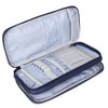 Teamoy Knitting Needles Case(up to 10-Inch), Travel Organizer Storage Bag for Circular and Straight Knitting Needles, Crochet Hooks and Knitting Accessories, Blue Cats-NO ACCESSORIES INCLUDED