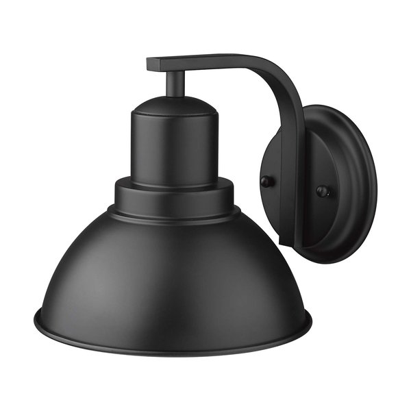 zeyu 10 Inch Indoor Wall Mount Lamp Light Fixture, Industrial Wall Sconce Lighting for Hallway Bedroom, Black Finish, ZY24-1W BK