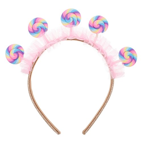 EXCEART Lollipop Headband Lollipop Hair Hoop Rainbow Head Bopper Lollipop Hairbands Lollipop Hair Bands Cute Headbands Toddler Hair Band Costumes Candy Plastic Hair Hoop Miss Pompom Sweet