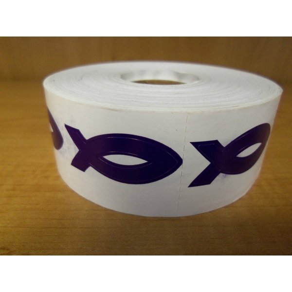 Perforated Jesus Tanning Stickers, Roll of 1000
