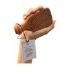 Handmade Natural Terracotta Foot Scrubber, Pumice Stone, Natural Exfoliating Tool for Smooth, Soft Feet Callus Remover (RED, STANDARD)