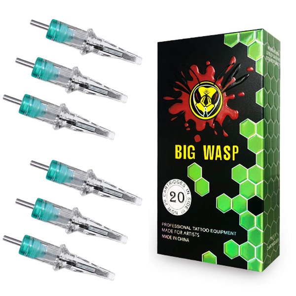 BIGWASP 4th Generation Premium 1213M1 Tattoo Needle Cartridges #12 Standard 13 Single Stack Magnum (13M1) 20Pcs