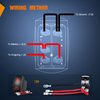 Nilight Rock Lights Rocker Switch Led Light Bar Switch 5Pin Laser On Off SPST switches 20A/12V 10A/24V Switch Red with Jumper Wires Set for Cars Trucks RVs,2 Years Warranty