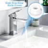 6 Pcs Rubber Sink Overflow Plug Caps Covers, Sinks Overflow Drain Cover Bathroom Kitchen Sink Hole Cover Reusable Round Spillover Caps Drain Insert Plug for Basin Decoration