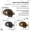 Moresoo Human Hair Clip in Extensions Balayage Clip in Hair Extensions Human Hair Dark Brown Ombre Golden Brown with Dark Ash Blonde Double Weft Hair Extensions Clip in Human Hair 18inch 7Pcs 120G