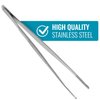 MABIS Surgical Tweezers and Dressing Forceps, 5.5 inches long, Serrated, Stainless Steel
