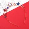 PHALIN American Flag Headband 4th of July Star Hairband for Women Independence Day Patriotic Hair Accessory Party Favors (Star)
