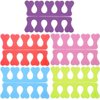 20pcs Toe Separators Finger Dividers (10 Pairs) Disposable Pedicure for Nail Foot Salon, Foam Toe Separators Professional Nail Art Fingers Foots Sponge Cushions for Nail Polish