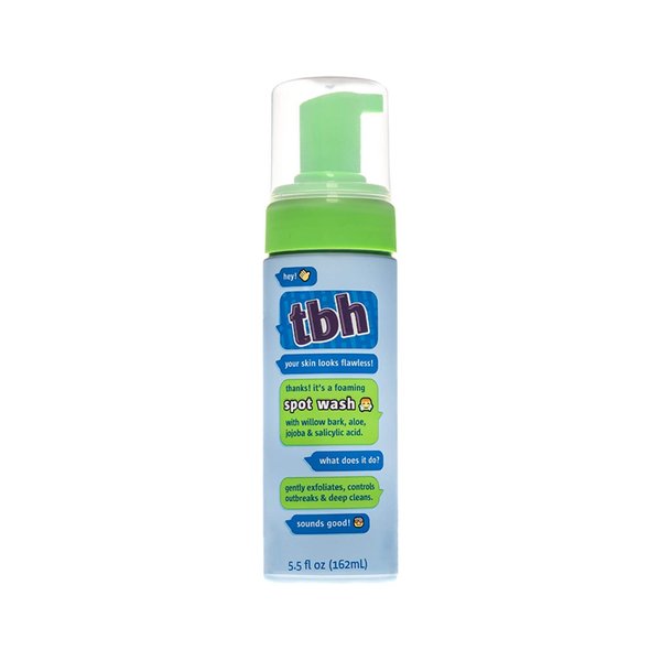 TBH Kids Spot Foam Face Wash - Daily Kids Face Wash - Gentle Natural Formula - Sulfate, Paraben Free- 5.5 oz