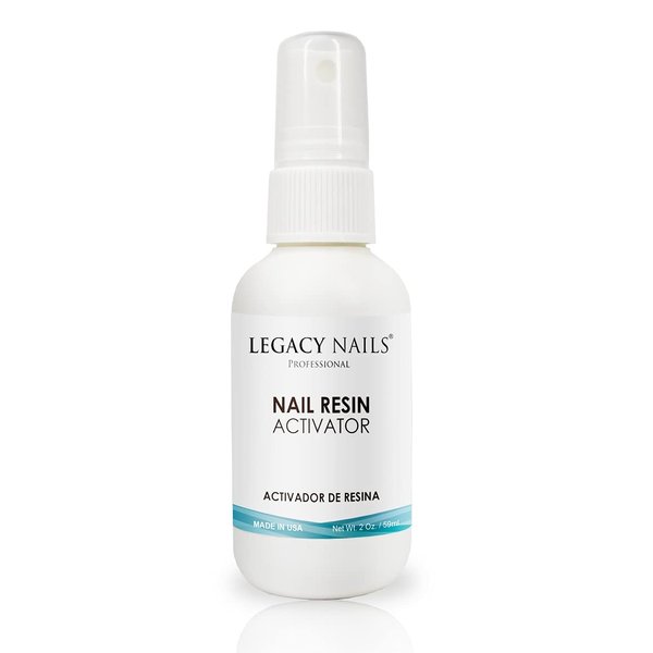 Legacy Nails Professional - Nail Resin Activator - Resin Accelerator Sets, Cures and Seals Resin to Prevent Cracking or Lifting, Perfect for Acrylic & Gel Nails