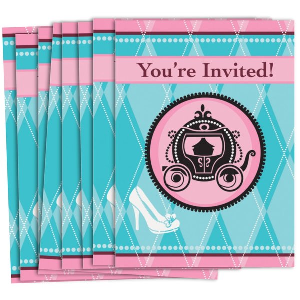 Unique Fairytale Princess Party Invitations | 5.5" x 4" | 8 Pcs, 5" x 4", Multi