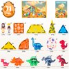 Magnetic Tiles Dinosaurs Toys for Kids 3-5, Magnet Eggs Dinosaur Animals Construction Tile for Toddlers Ages 5-7, Building Blocks for Boys Girls Ages 4-8 8-12 Year Old