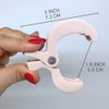 All4Ella Baby Blanket Stroller Clips (4 Pack) | Hooks Muslin to Stroller | Australian Baby Product | Infant/Toddler | Peach/Cream