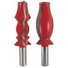 Freud 98-507 2 Piece Crown Molding Router Bit Set - 99-414 and 99-417 1/2 inch shank, Multi, One Size