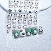 4 Pics Cute Cartoon 5D Embossed Nail Art Stickers, Anime Kawaii Design Self-Adhesive Nail Stickers, Suitable for Ladies, Girls and Children's Nail Art Decoration