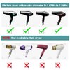 Universal Collapsible Hair Dryer Diffuser - Travel and Easy Storage - Fit Most of Hair Dryers KingKam-Black