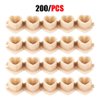 200pcs Biodegradable Tattoo Ink Cups Heart Shaped Base ECO-Friendly Disposable Spliced Pigment Caps Tattoo Accessories
