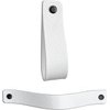 Brute Strength - Leather Drawer Pulls - White - 4 pcs - 7-7/8 x 1 ’’ - Leather Handle - Leather Dresser Pulls - Cabinet knobs Dresser knobs - Dresser Handles