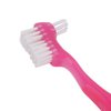 False Teeth Brush, Teeth Cleaning for Elderly, Portable Plaque, Dirt Removal, Denture Gift Home, Travel, Dental Manual Brushes fixodent pro(Pink)