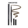 5 Colors Eyebrow Pen, Long Lasting Eyebrow Gel for Waterproof Eyebrow Makeup Waterproof Eye Brow Pencil Triangular Tip with Brush Makeup Cosmetic(Coffee)
