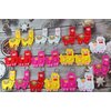 20 Packs Llama Mini Pop Fidget for Birthday Party Favors,Bulk Small Tiny Alpaca Animal Backpack Keychain for Classroom Students Adult Kids