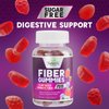 Sugar Free Fiber Gummies for Adults, Daily Prebiotic Fiber Supplement & Digestive Health Support - Supports Regularity & Digestive Health, Nature's Plant Based, Non-GMO, Berry Flavor - 60 Gummies