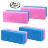 Pumice Bar 4 Pcs Set | Dual Sided Extra Coarse | Exfoliating Foot File | Heel & Feet Scrubber Pumice Sponge | Foot Pad Buffer Callus Remover | Synthetic Pumice Stone for Dry Skin Pedicure |By Anapoliz