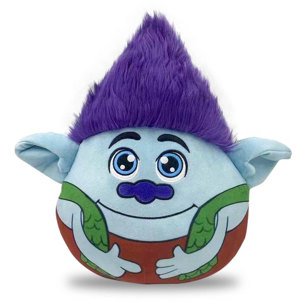 Trolls Branch Plush Toy – 14-inch Branch Trolls Toy – Cute Trolls Plushies for Kids – Adorable Stuffed Animal Plushies – Soft Troll Pillow for Cuddling and Playtime – Kids Toys for Ages 3 & Up (Blue)