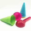 Toyvian Children Toys 6pcs Beach Sand Toys, Sand Ice Cream Molds Set, Ice Cream Sand Toys, Plastic Ice Cream Cones Scoop for Kids Beach Toys (Random Color) Beach Toy