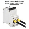 30 Amp 12V-400V AC DC Miniature Circuit Breakers (10A 15A 20A 25A 40A 50A 60A Optional) for Solar Panel PV System - Disconnect Switch, AC 110V DIN Rail MCB
