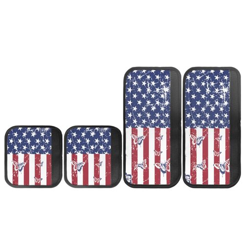 Maiyoinou 8 Pieces July 4th Patriot Flags Refrigerator Door Handle Covers Reusable Home Decoration for Fridge Oven Dishwasher Keep Clean from Smudges, Independence Day