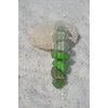 Genuine Shades of Green Beach Glass French Barrette Hair Clip