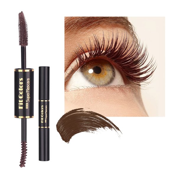 Quxunzzz Washable Mascara Eye Makeup, Lengthening Mascara,Volumizing Mascara, Mascara Makeup Dark Brown (Double head)