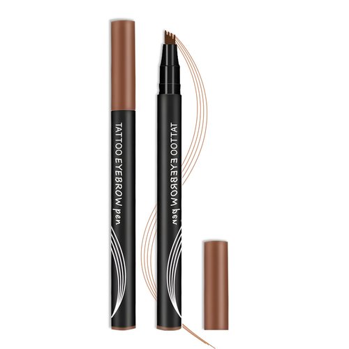AIUEO Microblading Eyebrow Pen Eyebrow Pencil Light Brown Waterproof Long Lasting Natural Looking Brows Liquid Eyebrow Pencil-Light Brown
