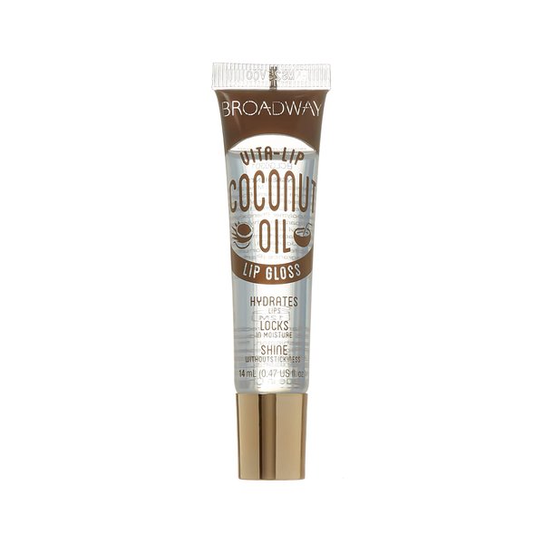 6-PACKS Kiss Broadway Clear Lip Gloss (Coconut Oil)