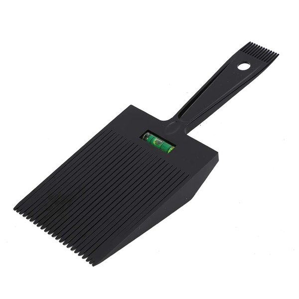 Flat Top Comb, ABS Flat Top Guide Comb Haircut Clipper Comb Professional Barber Shop Hairstyle Tool for Home Salon Man Flat Head Woman Haircut Use (Black)