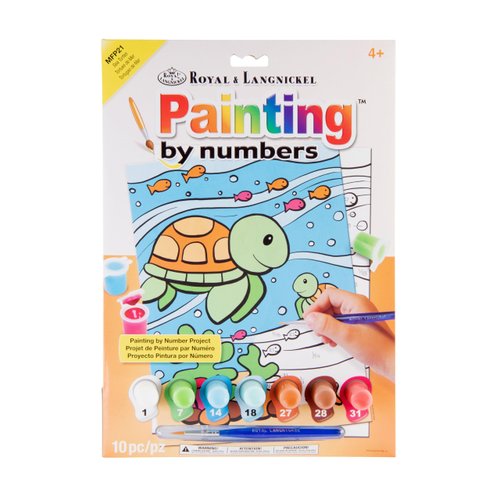 Royal & Langnickel 10pc My First Paint-by-Numbers, Sea Turtles