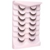 Onlyall Natural Lashes Short Eyelashes Wispy Lashes Natural Look Soft False Eyelashes False Eye Lashes Faux Mink Eyelashes 7 Pairs D2