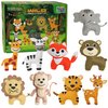 MOMOTOYS Sewing Kit for Kids, Fun & Educational Wild Animals Sew Craft Set for Boys and Girls Ages 8-12, Complete Beginner Sewing Kit with Felt Plushie for Creative DIY Projects