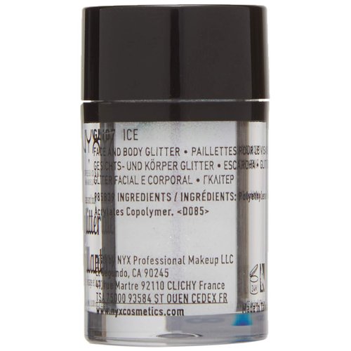 NYX Nyx professional makeup face & body glitter, ice, 0.08 ounce