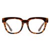 FEISEDY Retro Square Thick Big Frame Blue Light Blocking Reading Glasses Anti Glare Digital Eyestrain Reader B2523 Leopard 1.25x