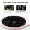 EAGLE FORTRESS Glidease Matte Boar Bristle Hair Brush with Nylon Refined Smooth Bristle for Women, Men, and Kids - Effortless Detangler Hair Brush Ideal for Thick, Thin, Fine All Hair (Pink)