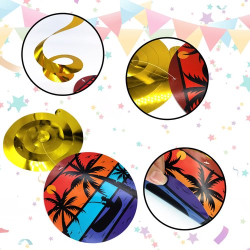 36PCS Retirement Party Decorations Happy Retirement Party Supplies Hanging Swirls Man Women Retirement Party Favors