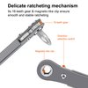 MULWARK 11pc Right Angle Screwdriver 1/4 Mini Ratchet Wrench Close Quarters Pocket Screwdriver Set with High Torque & Low Profile- EDC Tool with 90 Degree Mini Offset Reversible Drive Handle