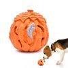 PETOPIA Pomelo Dog Toy, Natural Rubber Chew Toy, Treat Dispensing Dog Puzzle Toy, Interactive Dog Toy for Aggressive Chewers, All Breed Sizes
