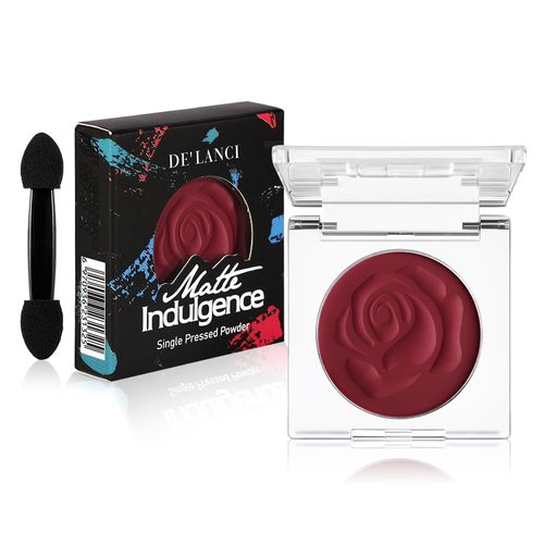 ecofavor Crimson Red Matte Eyeshadow Single with Applicator – Intense, Blendable, and Rich Texture for Dramatic Red Smoky Eye Look – High-Pigment, Long-Lasting, Waterproof Formula - 06