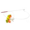 Cat Toy Teaser Wand - Butterfly Katfly Teaser and Teaser Wand - Yellow