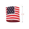 ArtCreativity American Flag Wrist Sweatbands, Set of 2, USA Flag 4th of July Party Favors, Red, White and Blue Wristbands, Patriotic Costume Accessories for Veterans, Memorial, and Independence Day