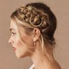 Bartosi Rhinestone Moon Hair Clips Gold Star Hairpins Crystal Decorative Bobby Pin Bride Wedding Hair Pins Side Clip Hair Accessories for Women and Girls (Pack of 3)